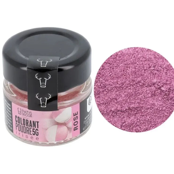 Cerf Dellier Colorant poudre irisé rose 5 g Outlet