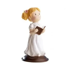 Cerf Dellier Communiante Bible à la main 12 cm Online
