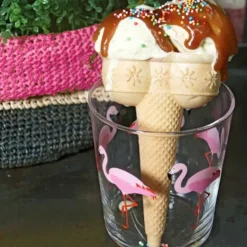 Cerf Dellier Cornets à glace en azyme aux édulcorants - 2 boules (x 18) Clearance