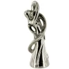 Cerf Dellier Couple de mariés argent enlacés 28,5 cm Best