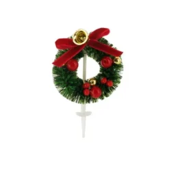 Cerf Dellier Couronne de Noël sur pique Clearance
