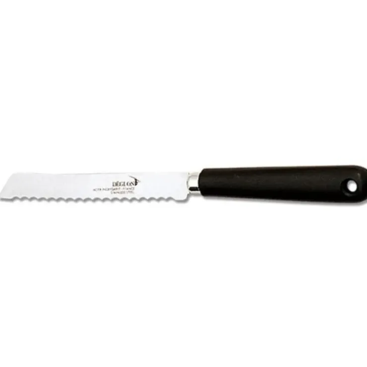 Cerf Dellier Couteau scie à tomate agrume cranté Déglon 11 cm Outlet