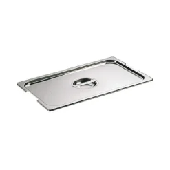 Cerf Dellier Couvercle inox avec poignée GN 1/2 - pour bac gastronorme avec anses fixes ou escamotables Best