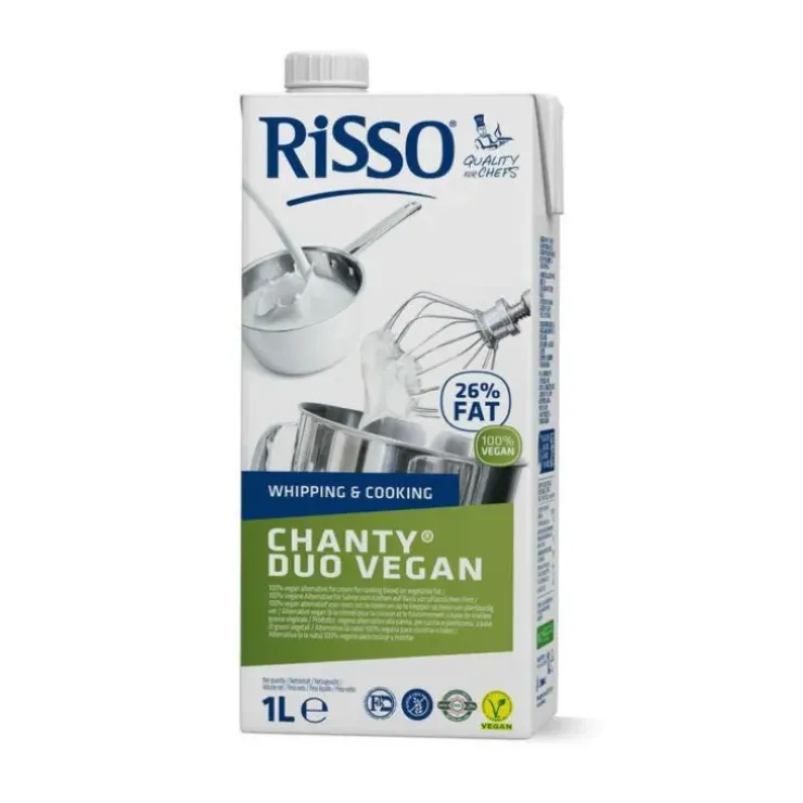 Cerf Dellier Crème pour foisonnement et cuisson Risso Chanty Duo Vegan Discount