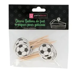 Cerf Dellier Cupcake Toppers Ballon de Foot (x 25) Online