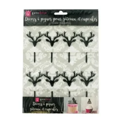 Cerf Dellier Cupcake Toppers Cerfs (x8) Best