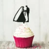 Cerf Dellier Cupcake Toppers Couples de mariés (x 8) Online