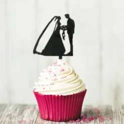 Cerf Dellier Cupcake Toppers Couples de mariés (x 8) Online