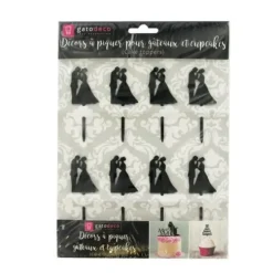 Cerf Dellier Cupcake Toppers Couples (x 8) Best
