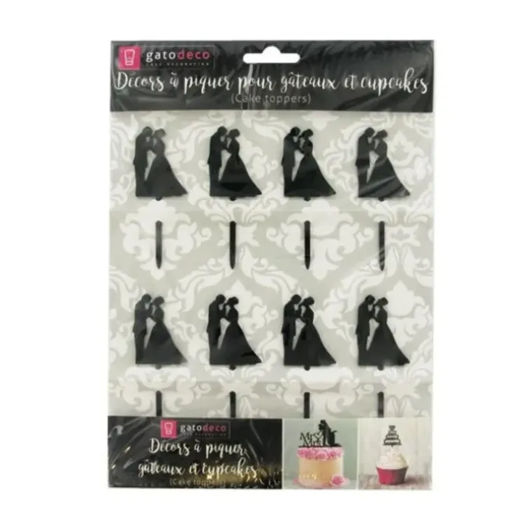 Cerf Dellier Cupcake Toppers Couples (x 8) Best