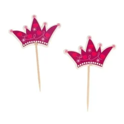 Cerf Dellier Cupcake Toppers Couronnes de princesses (x 12) Best
