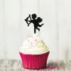 Cerf Dellier Cupcake Toppers Cupidon (x 8) New