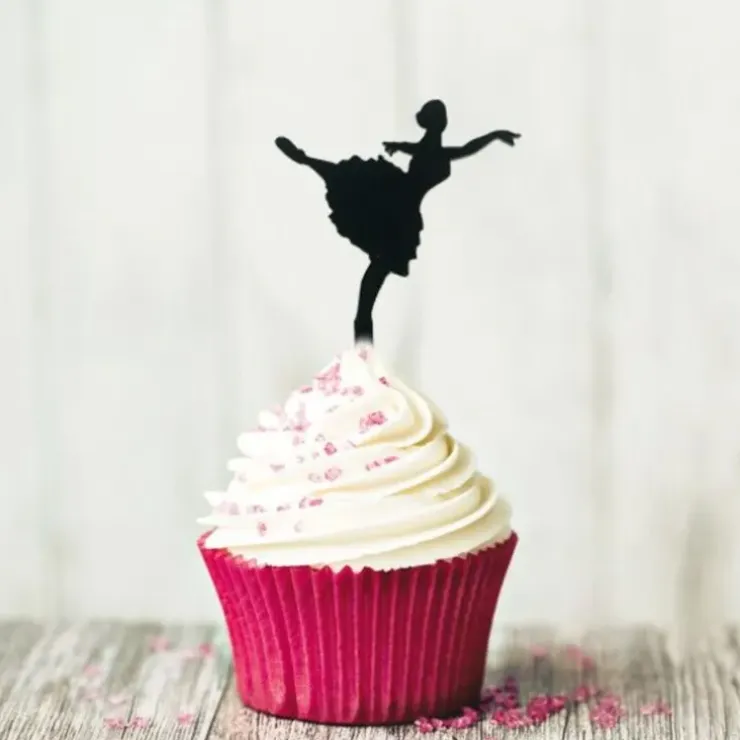 Cerf Dellier Cupcake Toppers Danseuse (x 8) Clearance
