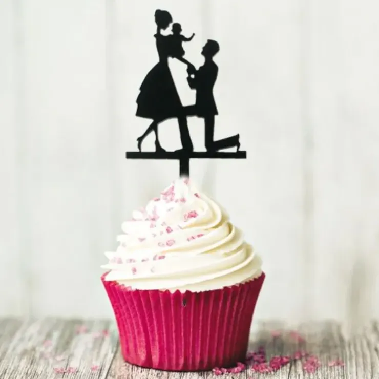 Cerf Dellier Cupcake Toppers Déclaration (x 8) Outlet
