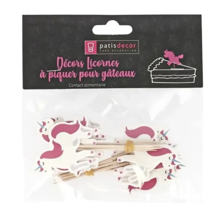 Cerf Dellier Cupcake Toppers Licorne (x 12) Discount