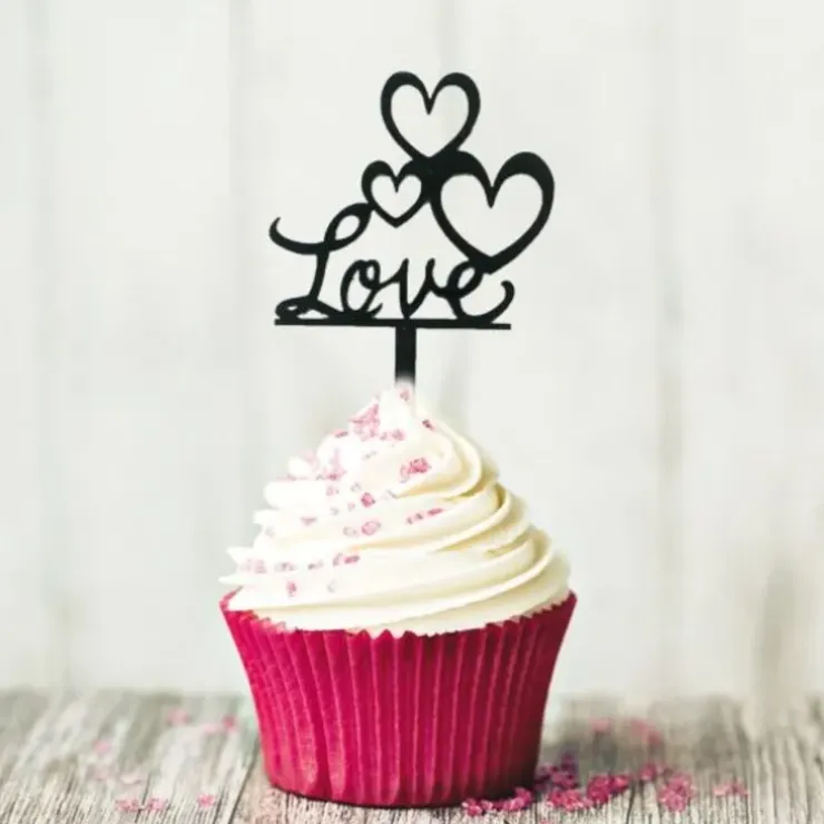 Cerf Dellier Cupcake Toppers Love (x8) Online