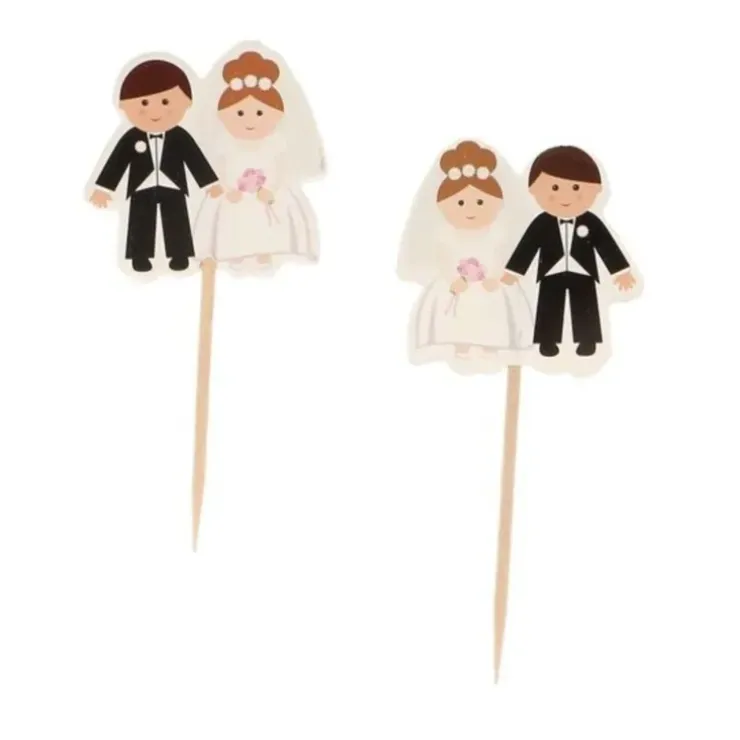 Cerf Dellier Cupcake Toppers Mariage (x 12) Hot