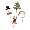 Cerf Dellier Cupcake Toppers Merry Christmas assortis (x8) Best