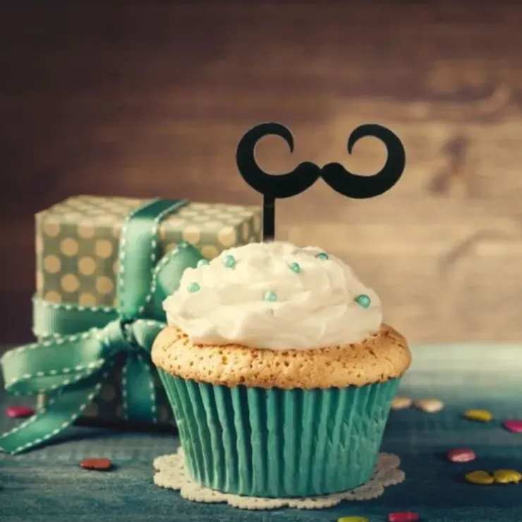 Cerf Dellier Cupcake Toppers Moustaches (x 8) Sale
