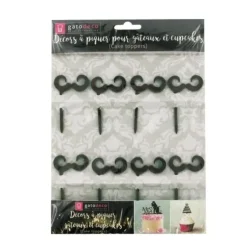 Cerf Dellier Cupcake Toppers Moustaches (x 8) Sale