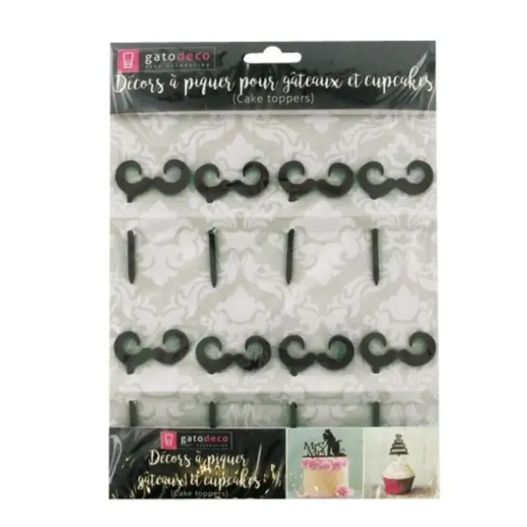 Cerf Dellier Cupcake Toppers Moustaches (x 8) Sale