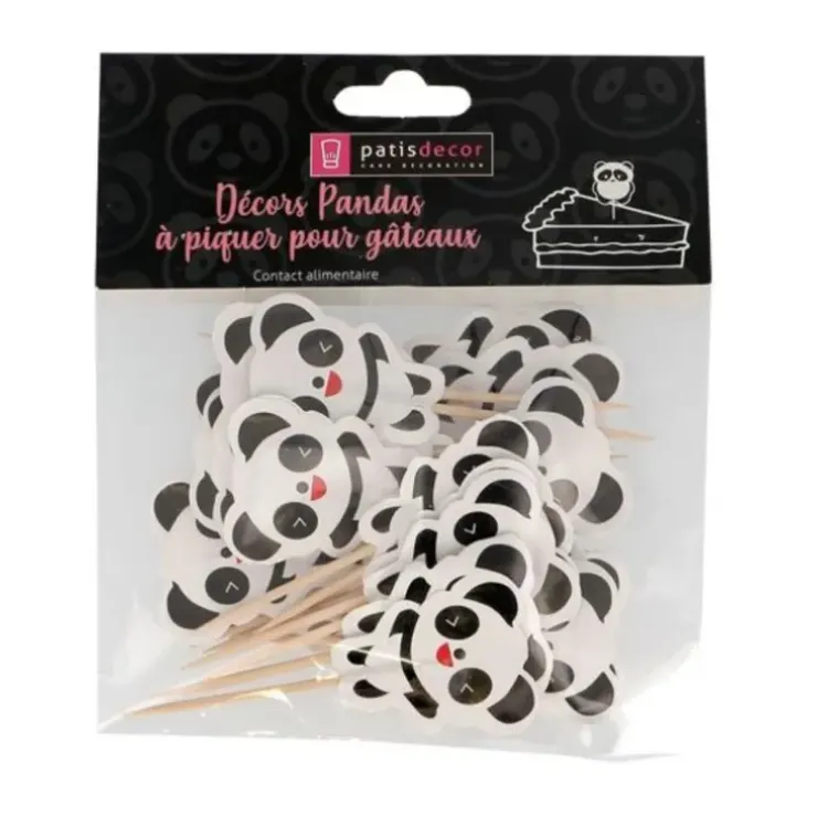 Cerf Dellier Cupcake Toppers Pandas (x 24) Discount