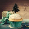 Cerf Dellier Cupcake Toppers Sapin de Noël (x 8) Sale