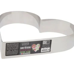 Cerf Dellier Cœur à mousse inox H 4,5 cm L 24 cm Hot