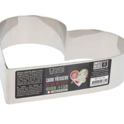 Cerf Dellier Cœur à mousse inox H 4,5 cm L 18 cm Outlet