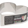 Cerf Dellier Cœur à mousse inox H 4,5 cm L 12 cm Clearance