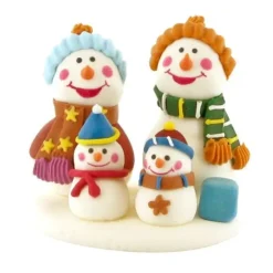 Cerf Dellier Décor comestible Famille de bonshommes de neige Clearance