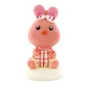 Cerf Dellier Décor comestible Lapin Rose Assis 5,5 cm