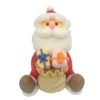 Cerf Dellier Décor comestible Père Noël assis cadeau