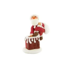 Cerf Dellier Décor comestibles Père Noël hotte dans la cheminée (x20) Hot