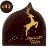 Cerf Dellier Décorations chocolat Joyeuses fêtes Cerf (x42) Sale