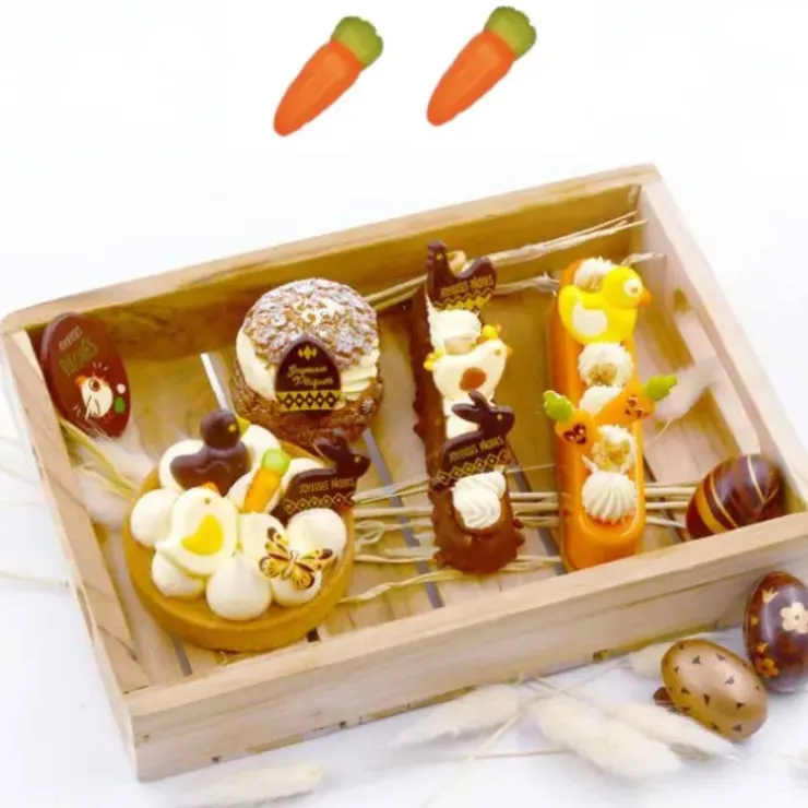 Cerf Dellier Décors carottes en chocolat blanc (x64) Sale