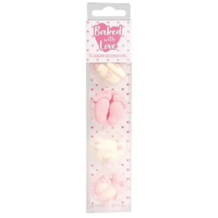 Cerf Dellier Décors comestibles bébé fille assortis (x13) Outlet