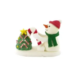 Cerf Dellier Décors comestibles Bonhomme de neige et sapin (x24)