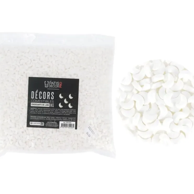 Cerf Dellier Décors comestibles croissants de lune 1 kg New