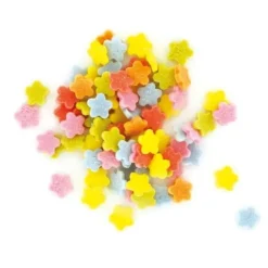 Cerf Dellier Décors comestibles fleurs multicolores 50 g Discount