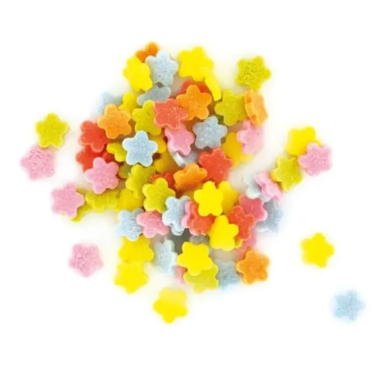 Cerf Dellier Décors comestibles fleurs multicolores 50 g Discount