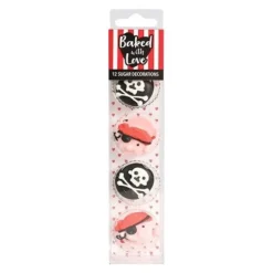 Cerf Dellier Décors comestibles pirates assortis (x12)