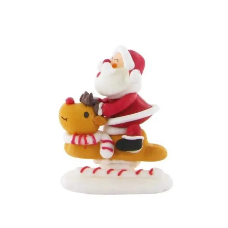 Cerf Dellier Décors comestibles Père Noël sur son renne (x20) Discount