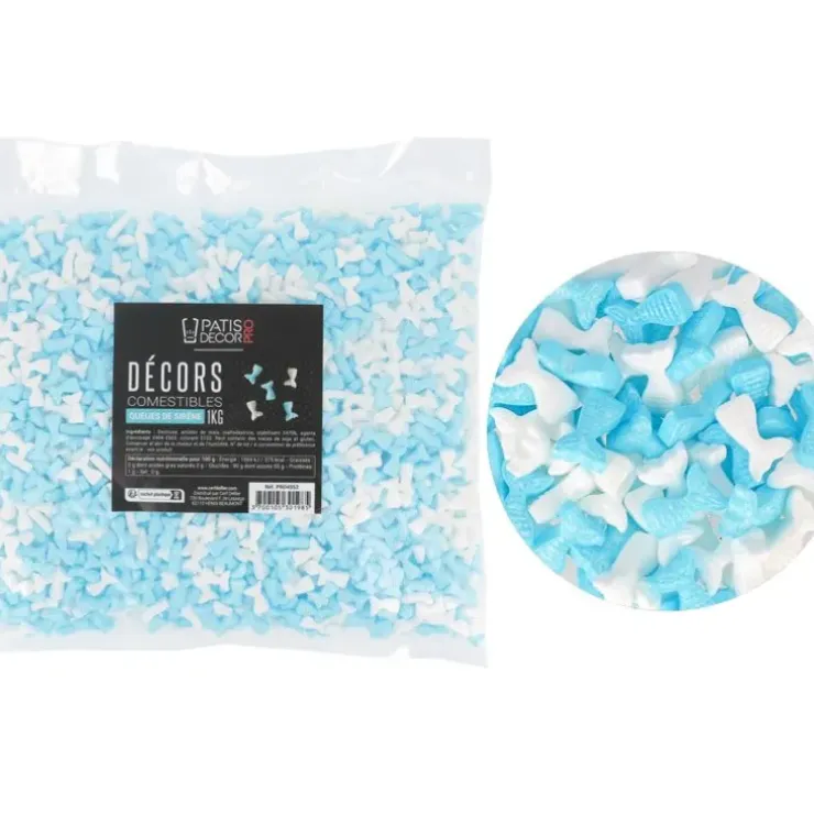 Cerf Dellier Décors comestibles queues de sirène 1 kg New