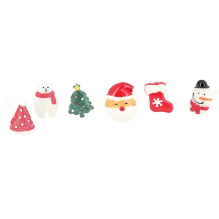 Cerf Dellier Décors de Noël assortis en résine thème 2 (x24) Discount