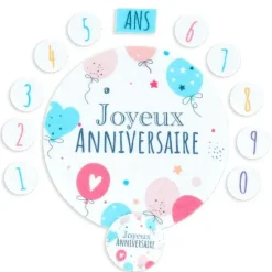 Cerf Dellier Décors en azyme assortis thème anniversaire n°2 Best