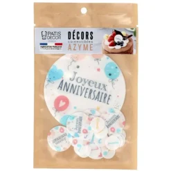 Cerf Dellier Décors en azyme assortis thème anniversaire n°2 Best