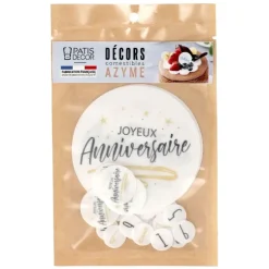 Cerf Dellier Décors en azyme assortis thème anniversaire n°1