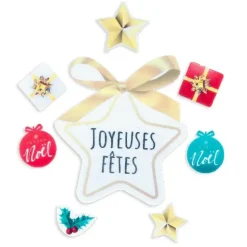 Cerf Dellier Décors en azyme assortis thème étoile de Noël Online