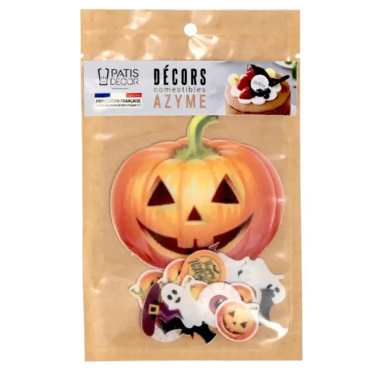 Cerf Dellier Décors en azyme assortis thème citrouille d'Halloween - DDM 10/24 Clearance